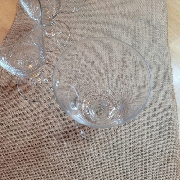 🍷Four Vintage Crystal Cocktail Glasses - Picture 8 of 12